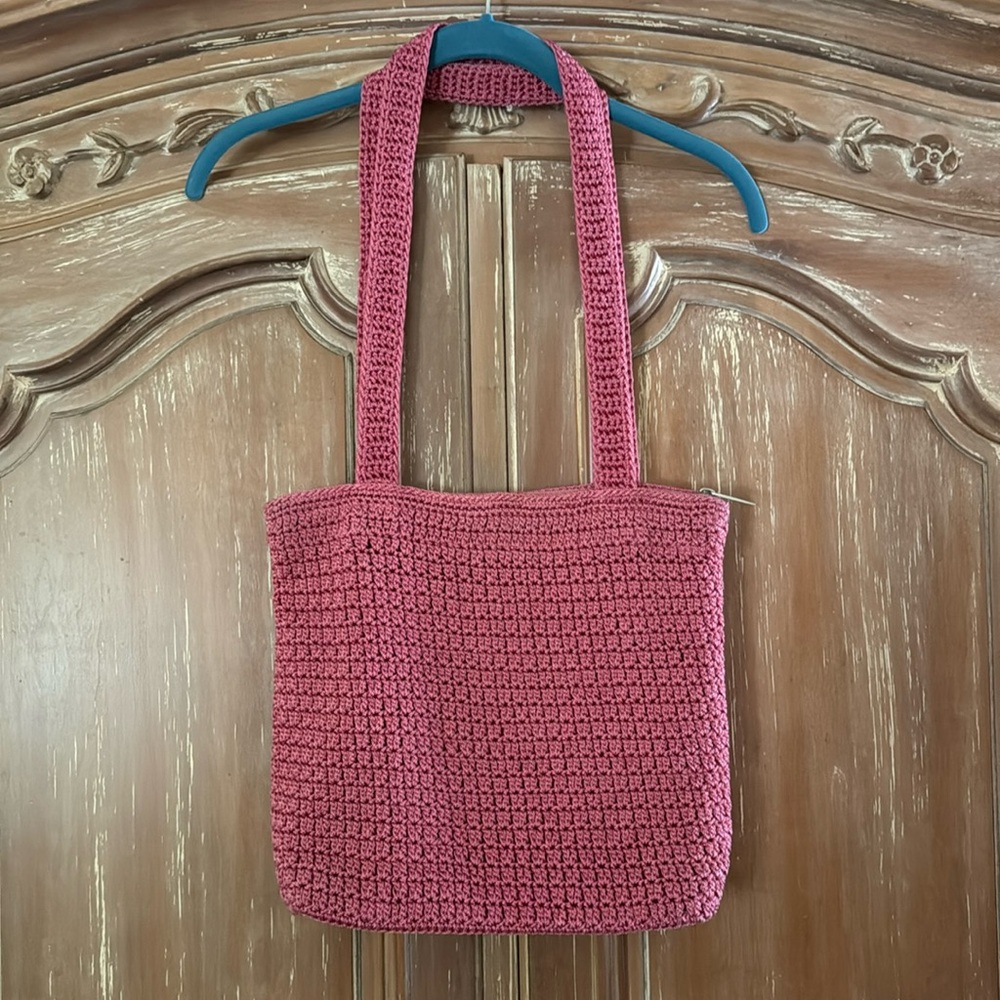 The SAK Pink Hand Crochet Tote